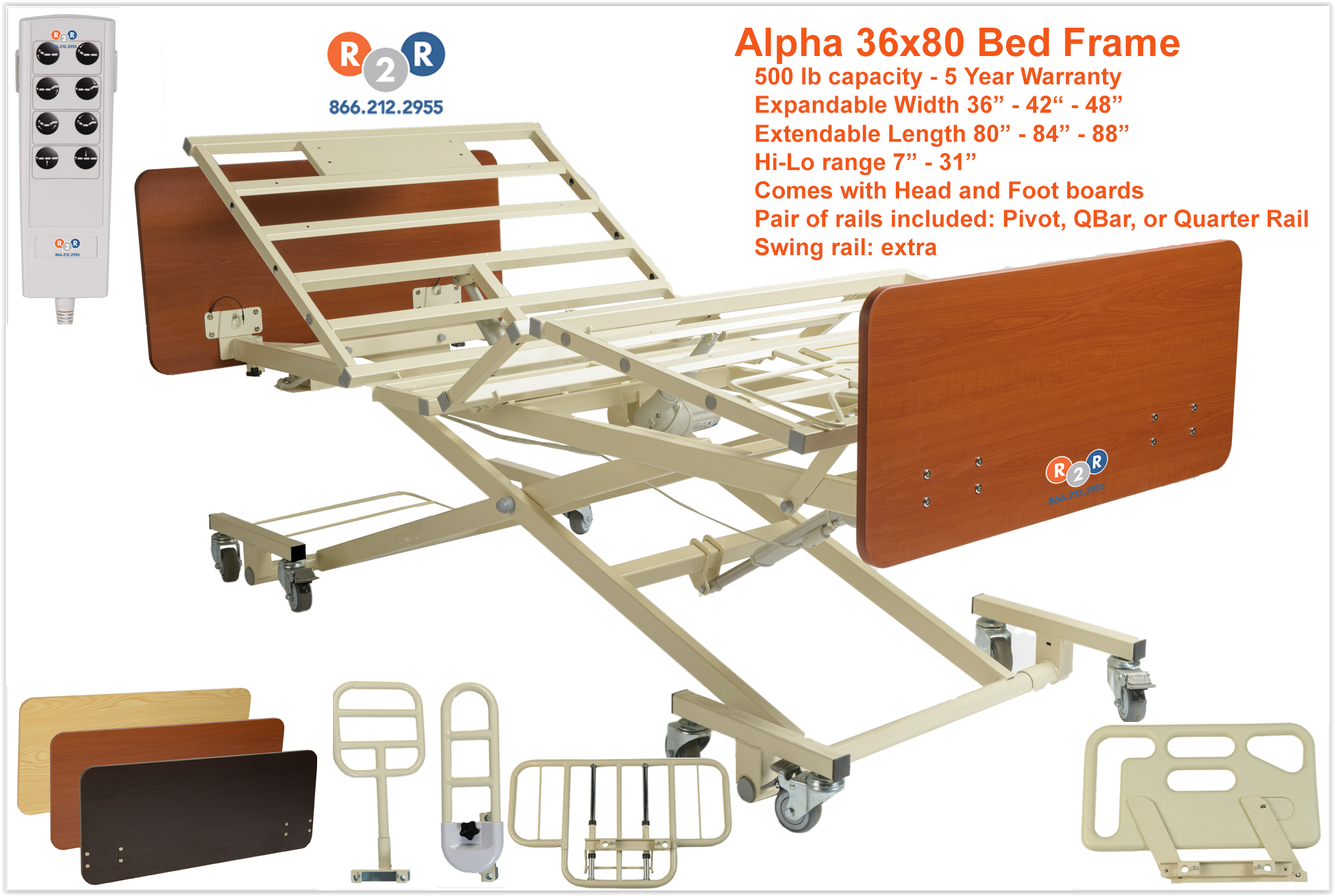 Alpha 36x80 Bed Frame