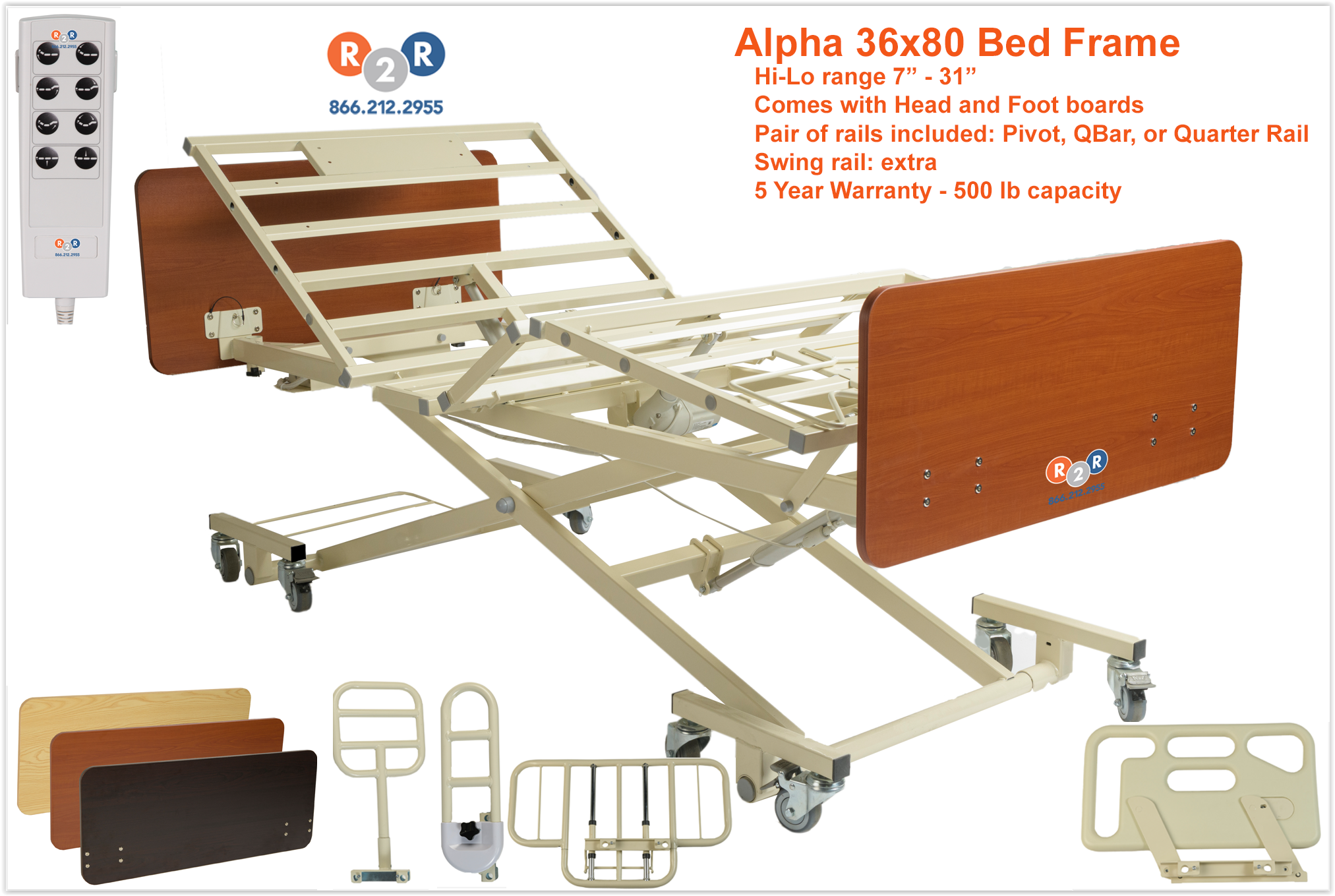 Alpha 36x80 Bed Frame